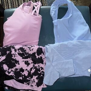 BUNDLE WORKOUT SETS! Purple and Blue Activewear Sets